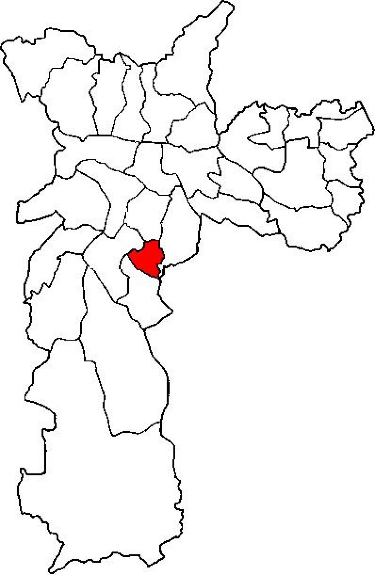 Mapa de Jabaquara sots-prefectura de São Paulo