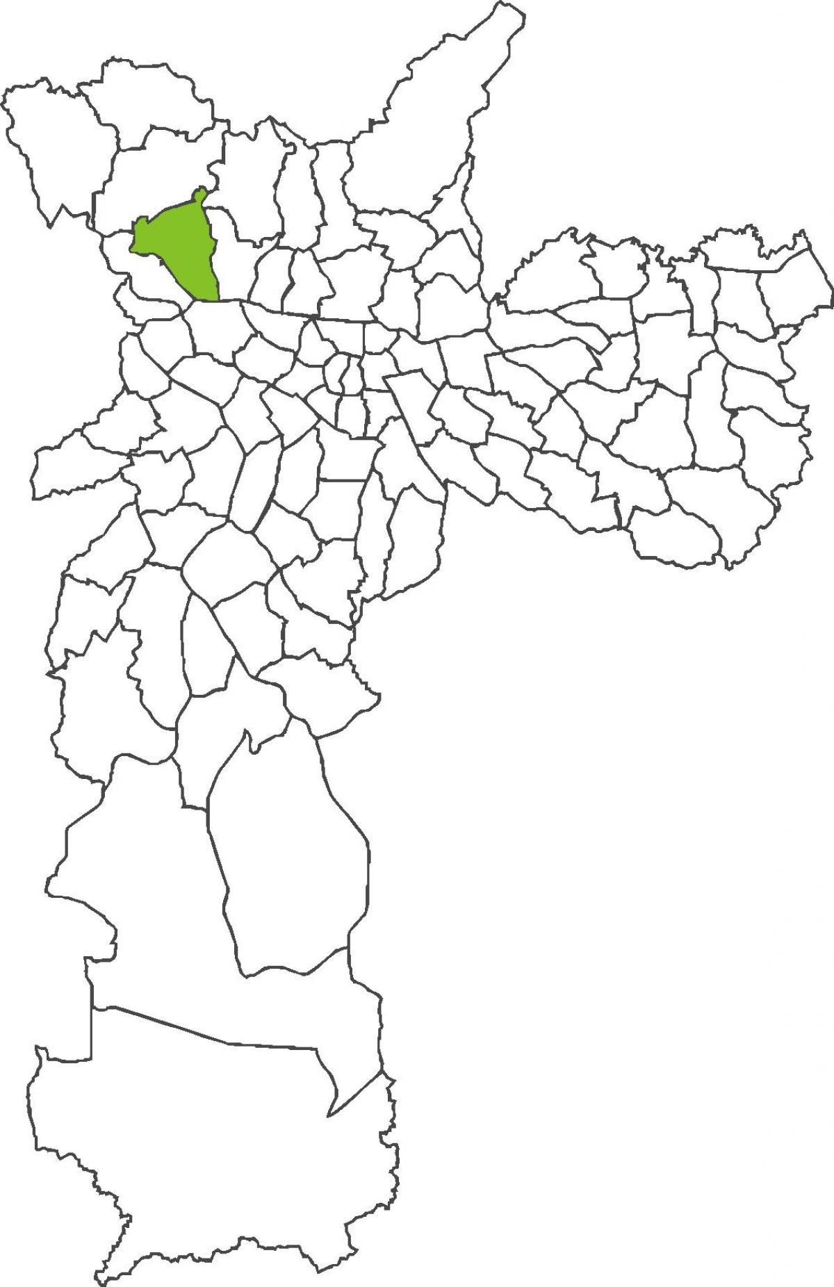 Mapa de Pirituba districte