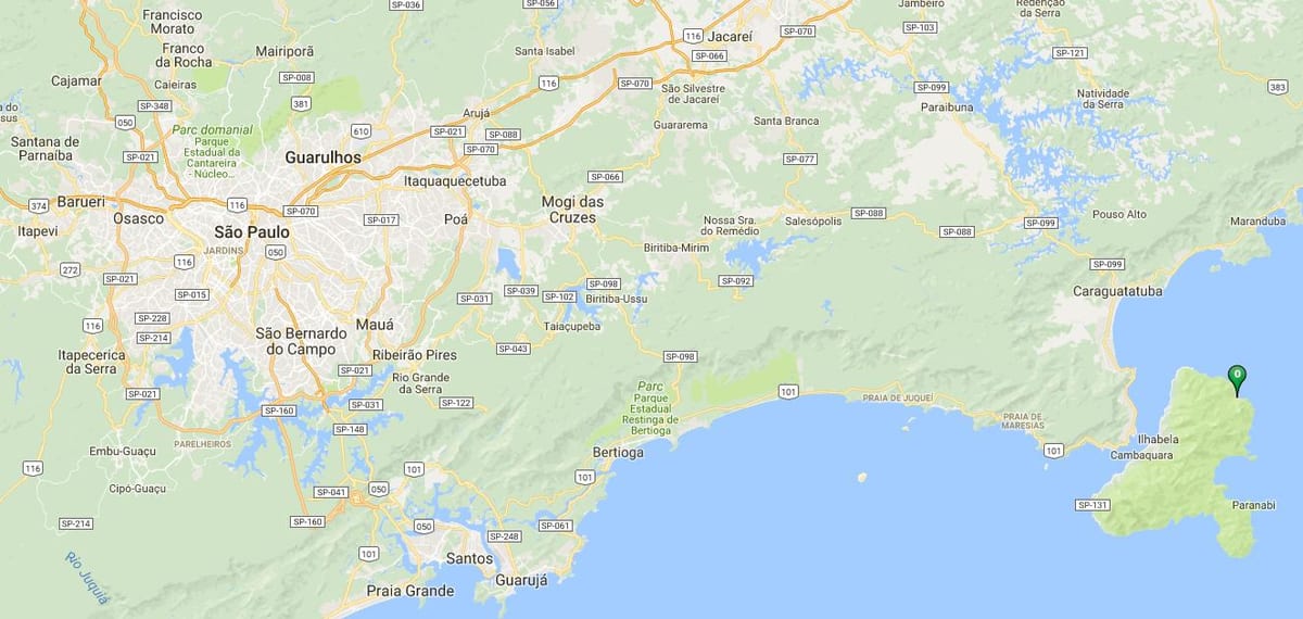 Mapa de la platja Poço