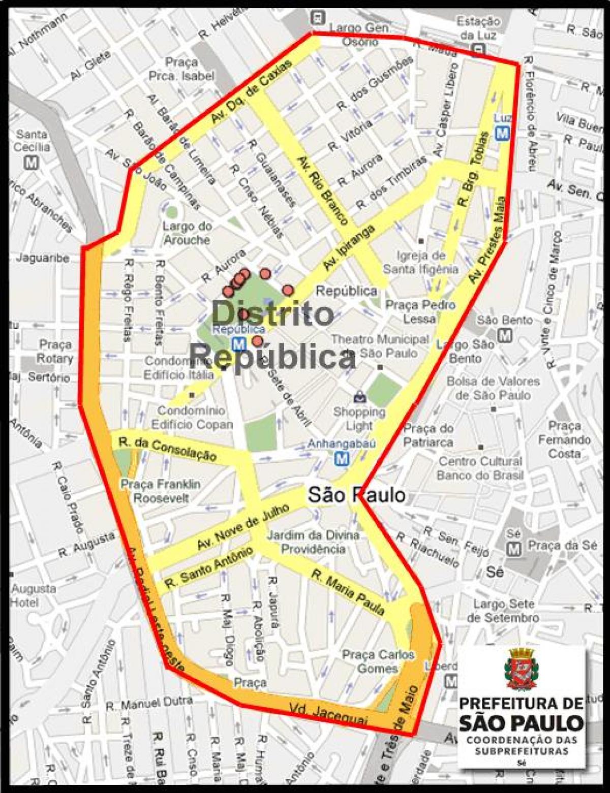 Mapa de la República de São Paulo