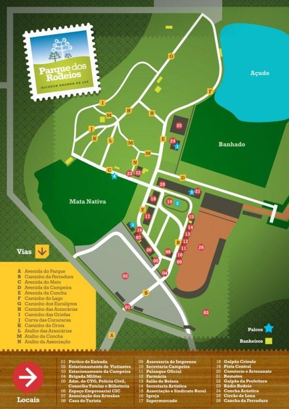 Mapa de Rodeio São Paulo parc