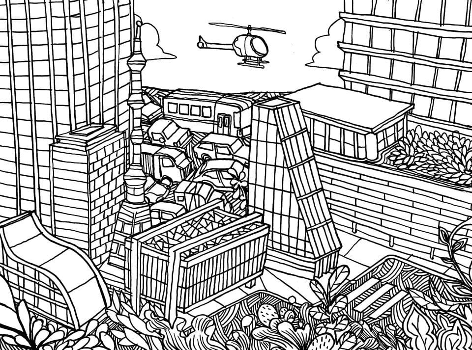 Mapa de São Paulo per pintar - Avinguda Paulista
