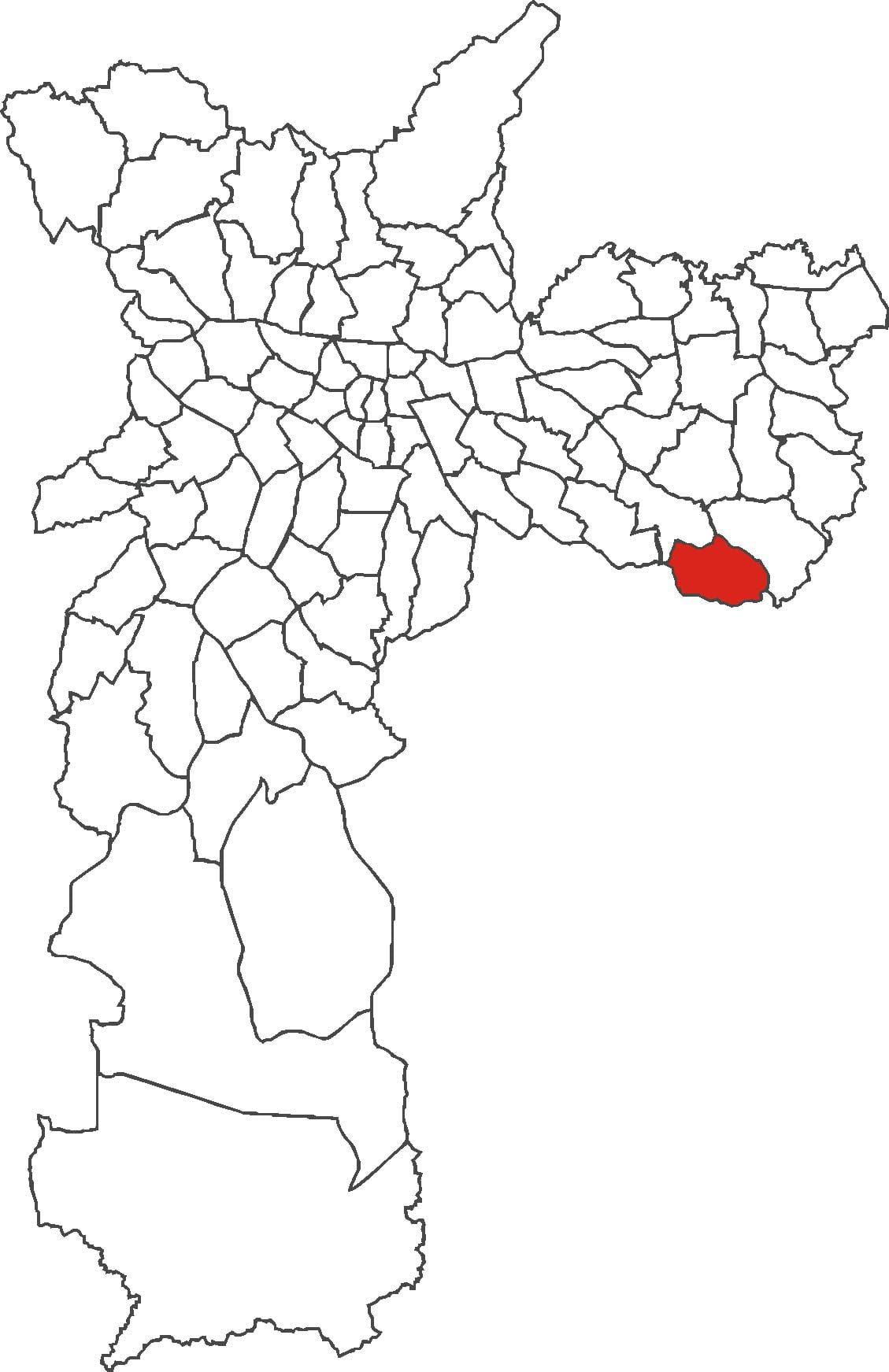 Mapa de São Rafael districte
