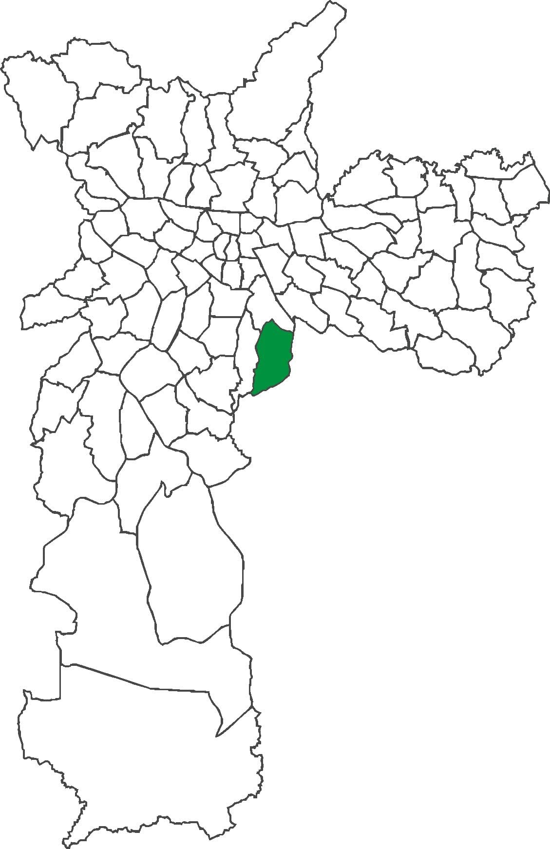 Mapa de Sacomã districte
