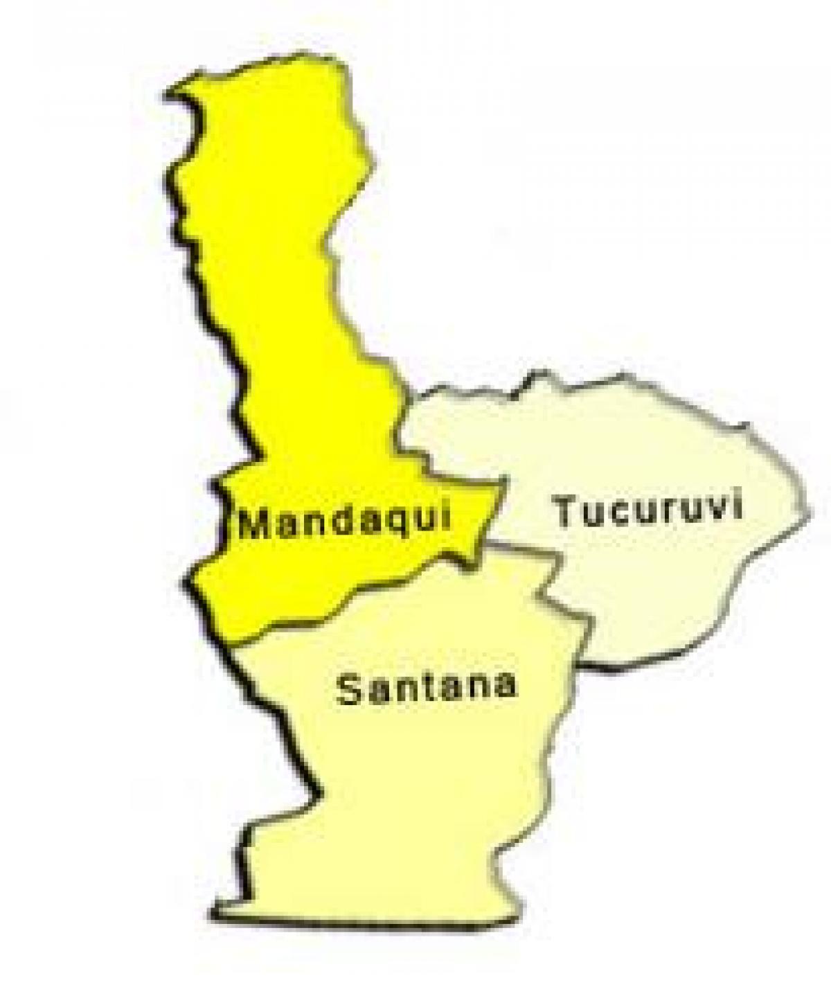 Mapa de Santana sots-prefectura