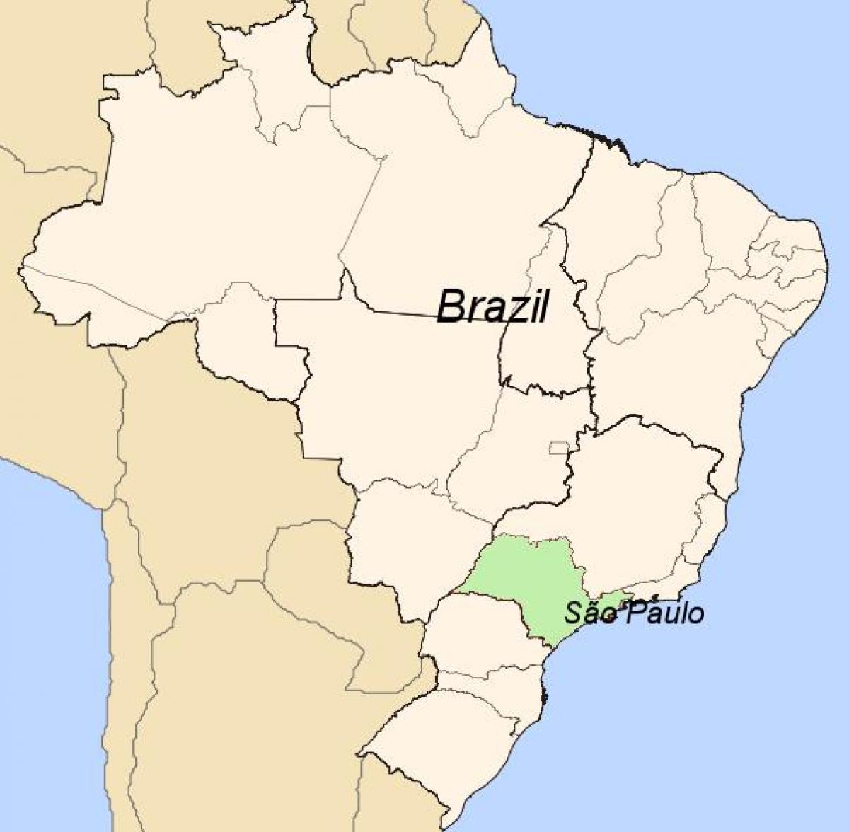 Mapa de São Paulo de Brasil