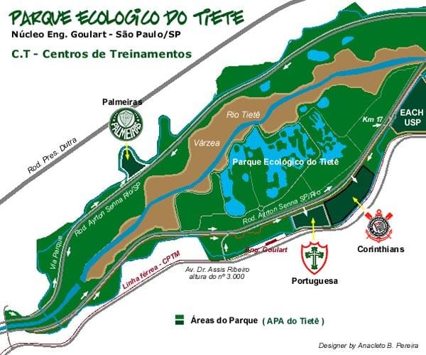 Mapa de Tiete Ecològic Parc
