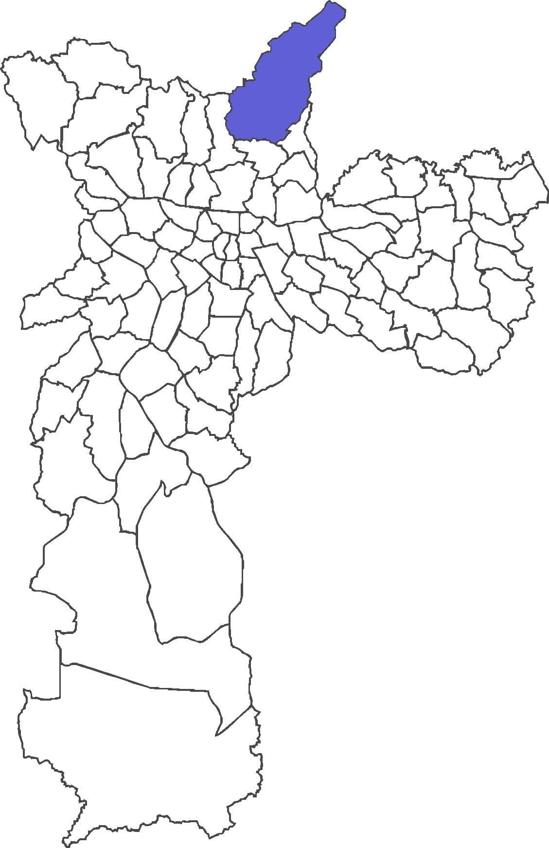 Mapa de Tremembé districte