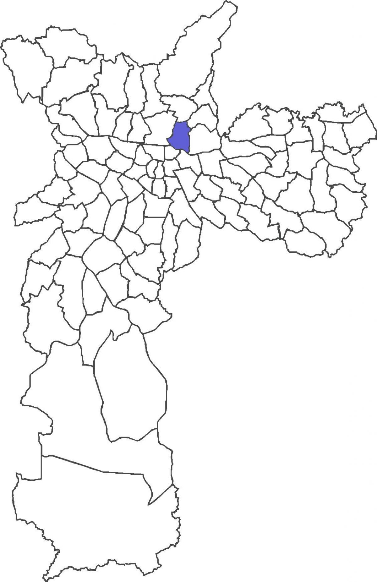 Mapa de Vila Guilherme districte