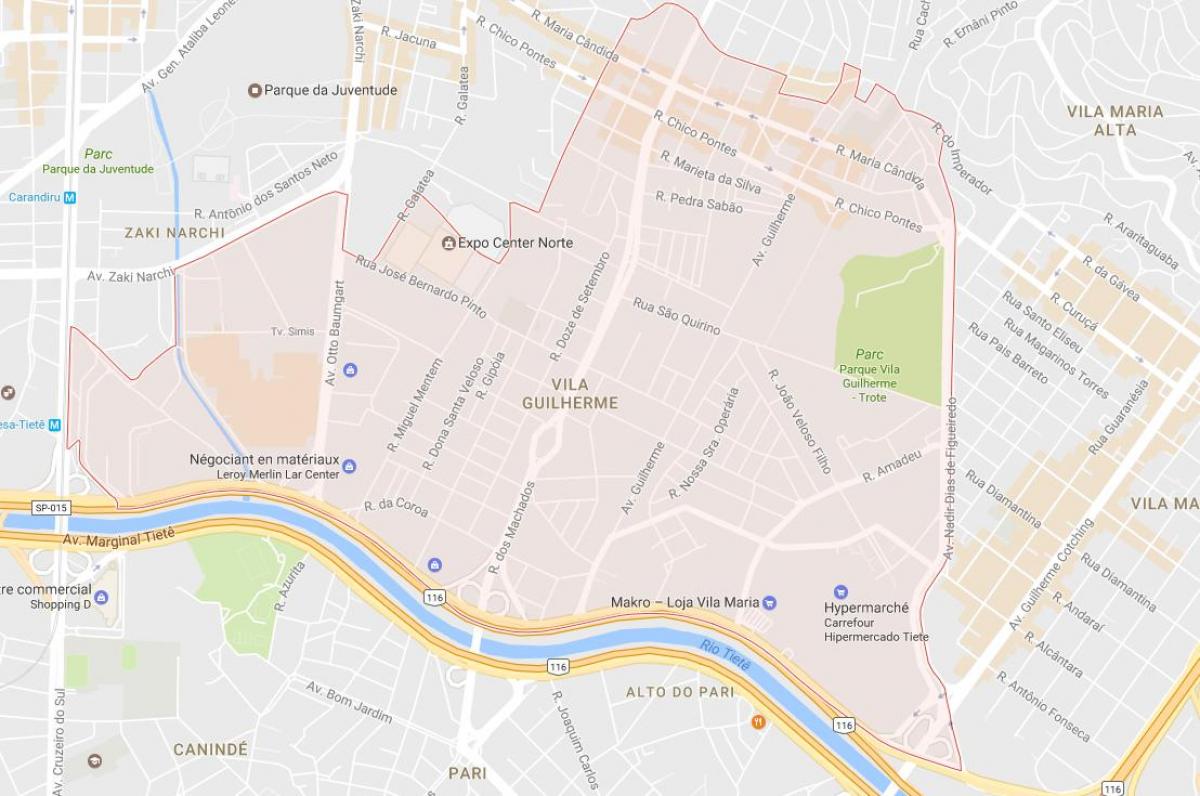 Mapa de Vila Guilherme São Paulo