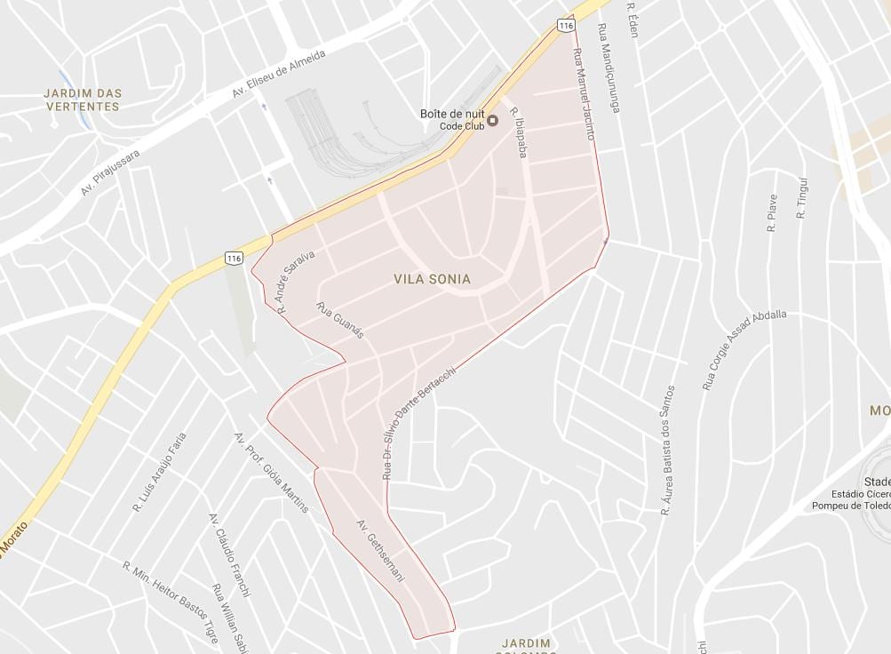 Mapa de Vila Sônia São Paulo