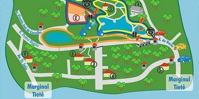 Mapa d'Alberto Löfgren parc - jardí floral