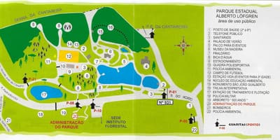 Mapa d'Alberto Löfgren parc