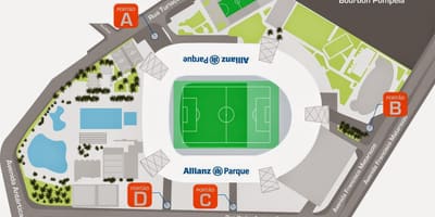 Mapa de Allianz Parc de São Paulo