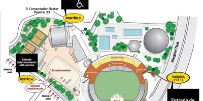 Mapa de Canindé estadi