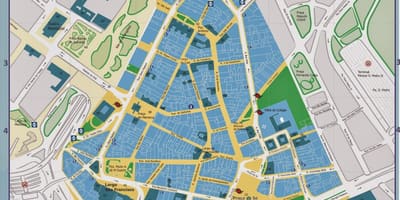 Mapa del centre històric de São Paulo