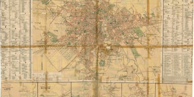 Mapa de l'antiga São Paulo - 1913