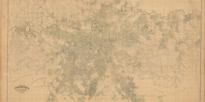 Mapa de l'antiga São Paulo - 1943