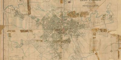 Mapa de l'antiga São Paulo - 1916