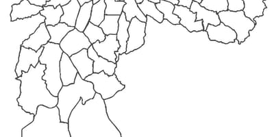 Mapa de Jaguaré districte