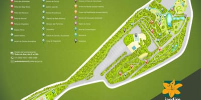 Mapa del jardí botànic Jundiaí