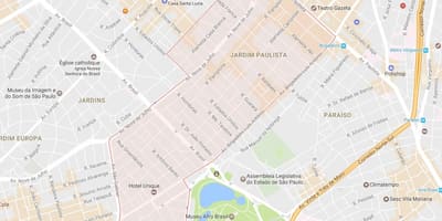 Mapa de Jardim Paulista de São Paulo