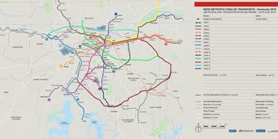 Mapa de la xarxa de transport São Paulo