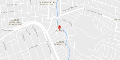 Mapa de Lajeado São Paulo
