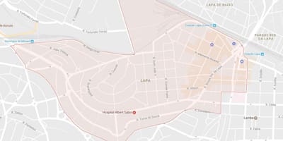 Mapa de Lapa São Paulo
