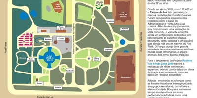 Mapa de Luz parc de São Paulo