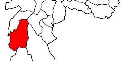 Mapa de M'Boi Mirim sots-prefectura de São Paulo