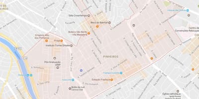 Mapa de Pinheiros São Paulo