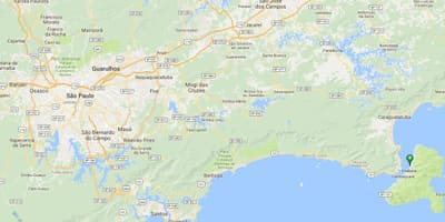 Mapa de la platja Engenho Dágua