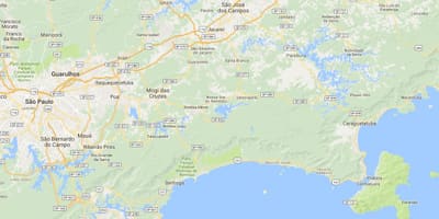 Mapa de la platja Perequê Açu