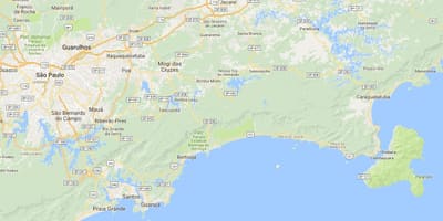Mapa de la platja Perequê Mirim