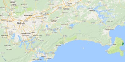 Mapa de la platja Saco fer Eustáquio
