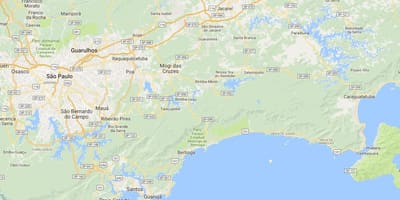 Mapa de la platja Sapê