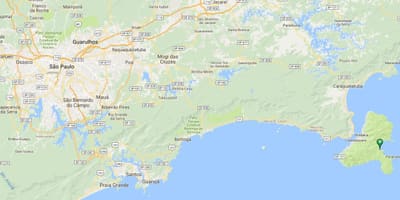 Mapa de la platja Vermelha