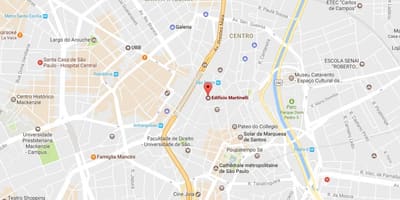 Mapa de Prédio Martinelli