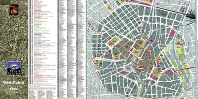 Mapa de São Paulo centre de la ciutat