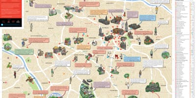 Mapa de São Paulo monuments