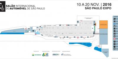 Mapa de auto show de São Paulo