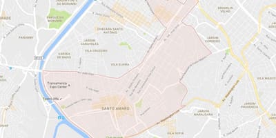 Mapa de Santo Amaro São Paulo