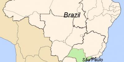 Mapa de São Paulo de Brasil