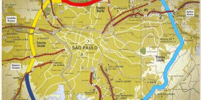 Mapa de São Paulo circumval·lació