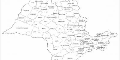 Mapa de São Paulo verge - micro-regions
