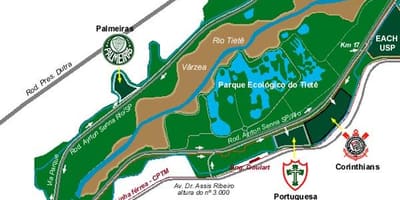Mapa de Tiete Ecològic Parc