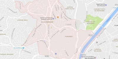 Mapa de Vila Andrade, São Paulo