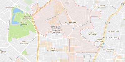 Mapa de Vila Mariana São Paulo