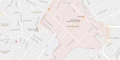 Mapa de Vila Medeiros São Paulo